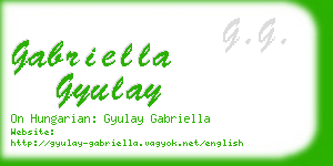 gabriella gyulay business card